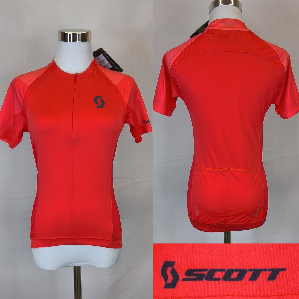 Scott Cycling Bike Jersey Women's XS Endurance 20 Melon Red NWT #W5628